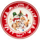 Тарелка закусочная "ЕЛКА" 19 см красная (кор=18шт.) LEFARD 85-1880-1