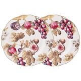 Набор тарелок обеденных "VILLAGE" инжир 2 шт. 25,5 см (кор=9наб.) LEFARD 85-1885