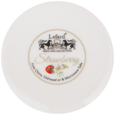 Банка с крышкой "STRAWBERRY" 11*16,5 см 600 мл (кор=12шт.) LEFARD 85-1904-3