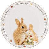 Тарелка закусочная "ЛОВИ СЧАСТЬЕ" 20,5 см (кор=18шт.) LEFARD 85-1970