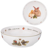 Салатник "ЛОВИ СЧАСТЬЕ" 15,5*5 см 600 мл (кор=18шт.) LEFARD 85-1973