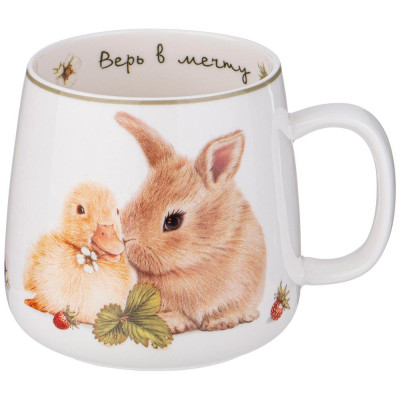 Кружка "ЛОВИ СЧАСТЬЕ" 400 мл (кор=36шт.) LEFARD 85-1974