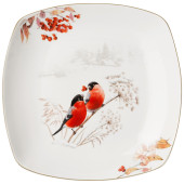 Блюдо "ЛЕСНАЯ СКАЗКА" квадратное 25х4,2 cm (кор=12шт.) LEFARD 85-1997