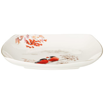 Блюдо "ЛЕСНАЯ СКАЗКА" квадратное 25х4,2 cm (кор=12шт.) LEFARD 85-1997-2