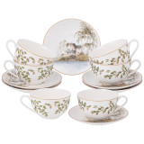 Чайный набор " БЕРЕЗКИ" на 6 пер. 12 пр. 300 мл (кор=6наб.) LEFARD 85-2010