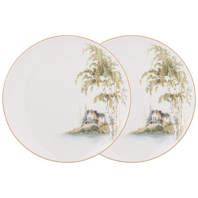 Набор тарелок закусочных "БЕРЕЗКИ" 2 шт. 20,5 см (кор=9наб.) LEFARD 85-2014