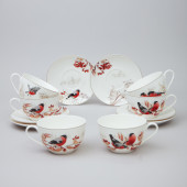 Чайный набор  " ЛЕСНАЯ СКАЗКА"  на 6 пер. 12 пр. 300 мл (кор=6наб.) LEFARD 85-2032