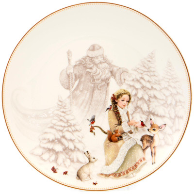 Тарелка закусочная  " МОРОЗКО"  20, 5 см (кор=18шт.) LEFARD 85-2037