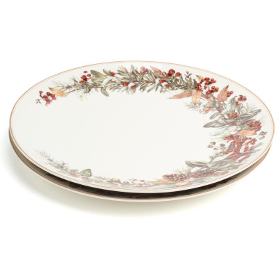 Набор тарелок обеденных "МОРОЗКО" 2 шт. 27 см (кор=9наб.) LEFARD 85-2039-1-3