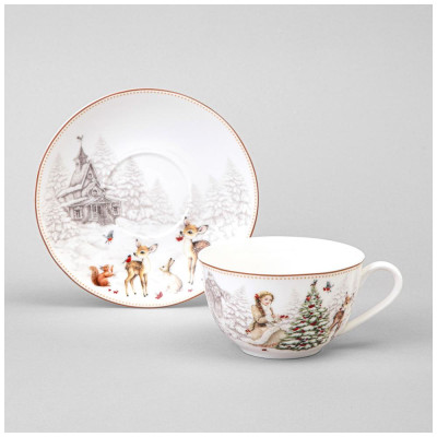 Чайный набор  " МОРОЗКО"  на 2 пер. 4 пр. 300 мл (кор=12наб.) LEFARD 85-2045-2