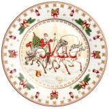 Тарелка закусочная "ТРОЙКА" 20,5 см (кор=18шт.) LEFARD 85-2080