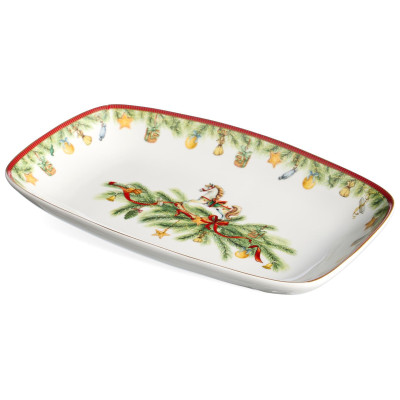 Блюдо " ЩЕЛКУНЧИК" 25,3*16,3*3,2 см (кор=12шт.) LEFARD 85-2084