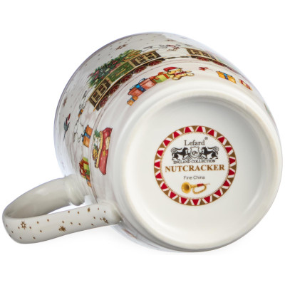 Набор посуды "C НОВЫМ ГОДОМ" 3 пр.: салатник 800 мл, тарелка 19 см, кружка 400 мл (кор=8наб.) LEFARD 85-2086-11