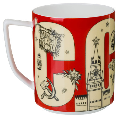 Кружка "РОЖДЕННЫМ В СССР" 630 мл (кор=24шт.) LEFARD 85-2087-1