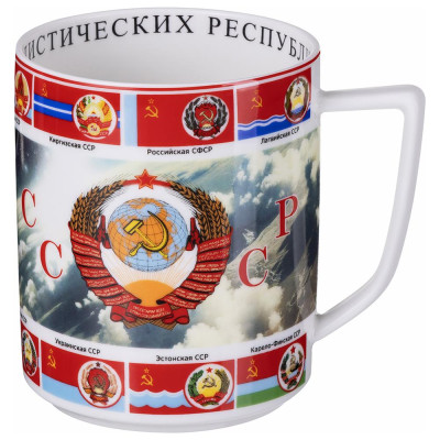 Кружка "РОЖДЕННЫМ В СССР" 630 мл (кор=24шт.) LEFARD 85-2088