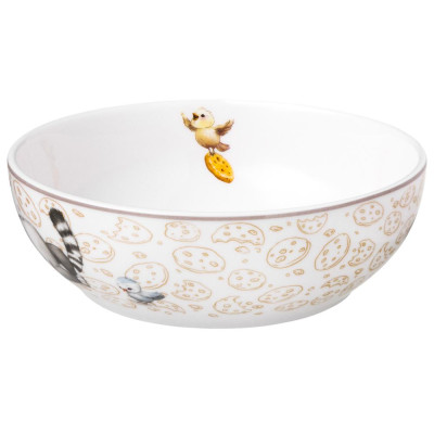 Салатник "СЧАСТЬЕ ЕСТЬ" 15,5*5 см 600 мл LEFARD 85-2095-2