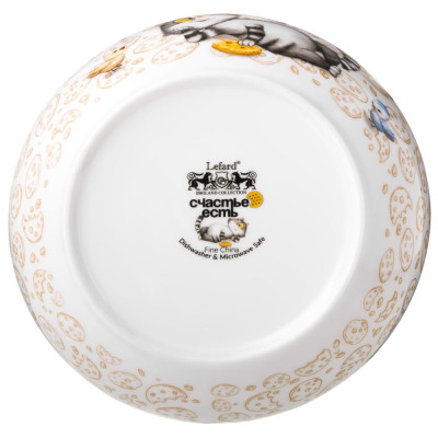 Салатник "СЧАСТЬЕ ЕСТЬ" 15,5*5 см 600 мл LEFARD 85-2095-3