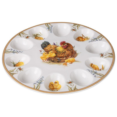 Блюдо для 10 яиц "SUNDAY" 25 см (кор=12шт.) LEFARD 85-2096-1