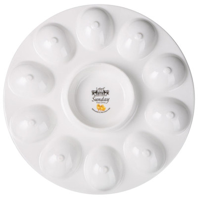 Блюдо для 10 яиц "SUNDAY" 25 см (кор=12шт.) LEFARD 85-2096-2
