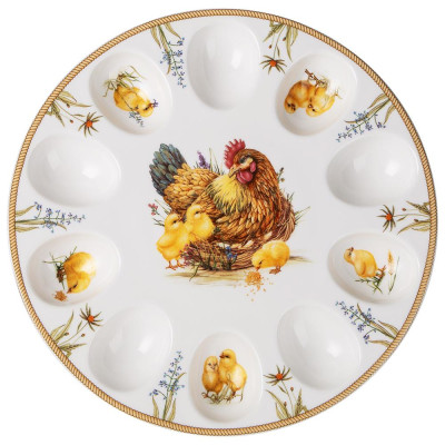 Блюдо для 10 яиц "SUNDAY" 25 см (кор=12шт.) LEFARD 85-2096