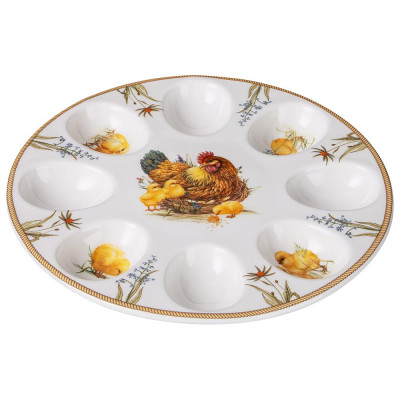 Блюдо для 8 яиц "SUNDAY" 22 см (кор=18шт.) LEFARD 85-2097-1