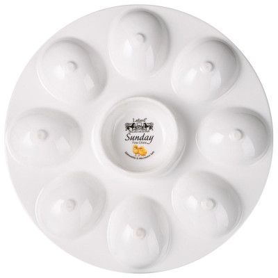 Блюдо для 8 яиц "SUNDAY" 22 см (кор=18шт.) LEFARD 85-2097-2