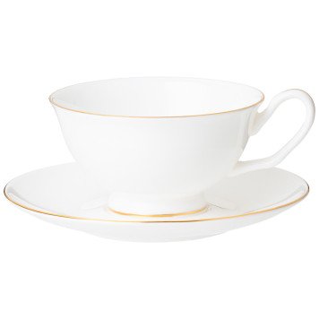 Чайный набор "КЛАССИК БЕЛЫЙ" на 2 пер. 4 пр. 250 мл (кор-12наб) LEFARD 85-831-1