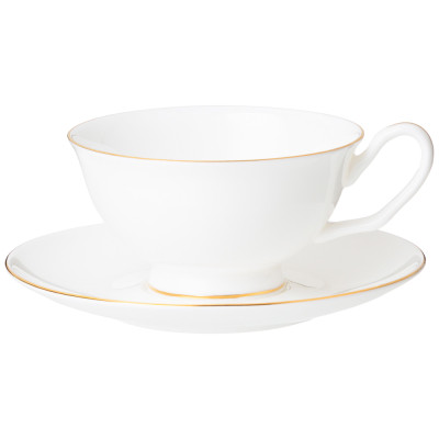 Чайный набор "КЛАССИК БЕЛЫЙ" на 2 пер. 4 пр. 250 мл (кор-12наб) LEFARD 85-831-1