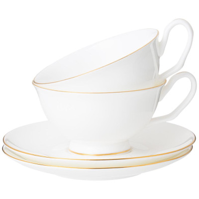 Чайный набор "КЛАССИК БЕЛЫЙ" на 6 пер. 12 пр. 250 мл (кор=8наб) LEFARD 85-832-2