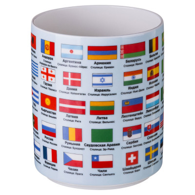 Кружка "ФЛАГИ СТРАН МИРА" 630 мл (кор=24шт.) LEFARD 85-919-1-2