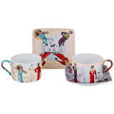 Чайный набор "FASHION QUEEN" на 2 пер. 4 пр. 180 мл (кор=24наб.) LEFARD 86-1635