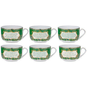 Чайный набор "СУРЫ ИЗ КОРАНА" на 6 пер. 12 пр. 260 мл (кор=6наб.) LEFARD 86-1774-2