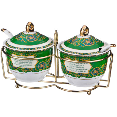 Набор сервировочный на металл. подставке "СУРА" 5 пр. (кор=18наб.) LEFARD 86-1865