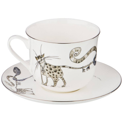 Чайная пара "КОТИКИ" 450 мл (кор=24наб.) LEFARD 86-2305-1