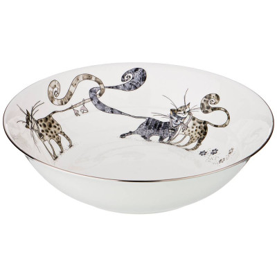 Салатник - тарелка суповая "КОТИКИ" 19*5 см (кор=24шт.) LEFARD 86-2312