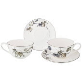 Чайный набор "КОТИКИ" на 2 пер. 4 пр. 300 мл (кор=12наб.) LEFARD 86-2315