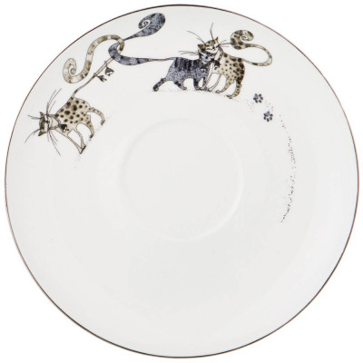 Чайный набор "КОТИКИ" на 2 пер. 4 пр. 300 мл (кор=12наб.) LEFARD 86-2315-1