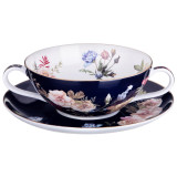 Бульонница с блюдцем "КОБАЛЬТ" 450 мл (кор=24наб.) LEFARD 86-2360-1