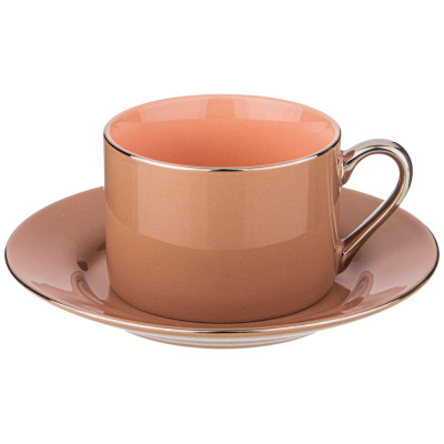 Чайный набор "BREAK TIME" на 2 пер. 4 пр. 180мл терракотовый (кор=6наб.) LEFARD 86-2379-2