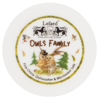 Банка с крышкой "СОВЫ" 11*10 см 500 мл (кор=18шт.) LEFARD 86-2459-4