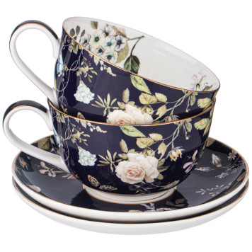 Чайный набор "КОБАЛЬТ" на 6 персон 12 пр. 300 мл (кор=6наб.) LEFARD 86-2487-5