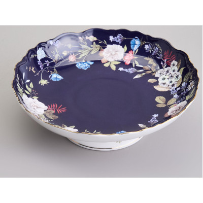 Ваза на ножке "КОБАЛЬТ" 22,5*7,5 см (кор=6шт.) LEFARD 86-2490-1-1