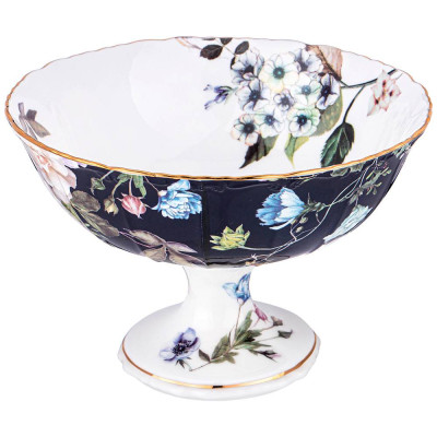 Ваза на ножке "КОБАЛЬТ" 15*11 см (кор=12шт.) LEFARD 86-2493