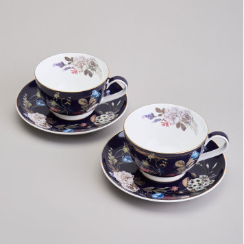 Чайный набор "КОБАЛЬТ" на 2 пер. 4 пр. 300 мл (кор=24наб.) LEFARD 86-2504-1-6