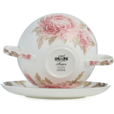 Бульонница с блюдцем "АСТРА" 450 мл (кор=24наб.) LEFARD 86-2517-4