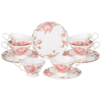 Чайный набор "АСТРА" 12 пр. на 6 пер. 280 мл (кор=6наб.) LEFARD 86-2521