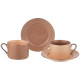 Чайный набор "BREAK TIME" на 2 пер. 4 пр. 180мл терракотовый (кор=12наб.) LEFARD 86-2527