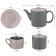 Чайный сервиз "BREAK TIME" на 6 пер. 14 пр. 700/300/180 мл серый (кор=4наб.) LEFARD 86-2528