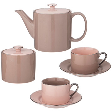 Чайный сервиз "BREAK TIME" на 6 пер. 14 пр. 700/300/180 мл (кор=4наб.) LEFARD 86-2530