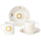 Кофейный набор "ASTRONOMY" на 2 пер. 4 пр. 100 мл (кор=24наб.) LEFARD 86-2556